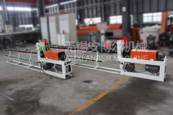 Mechanical wire straightening and cutting machine